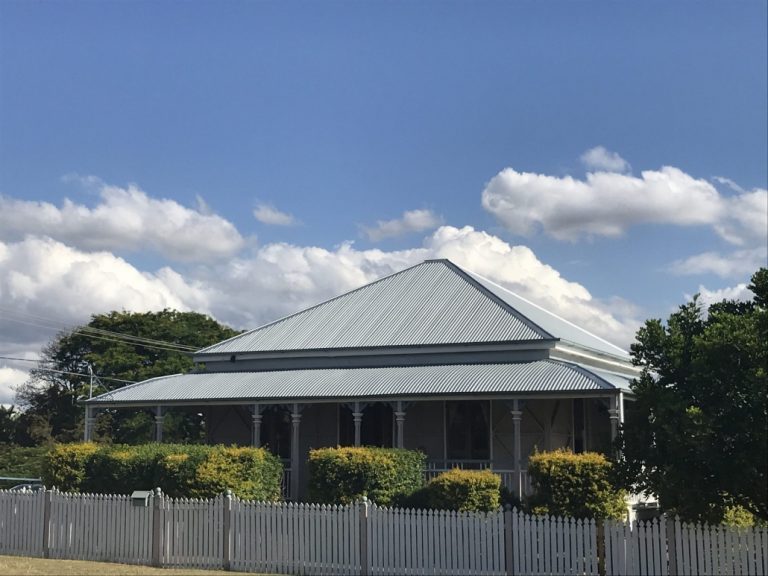 New metal roof on a residential building