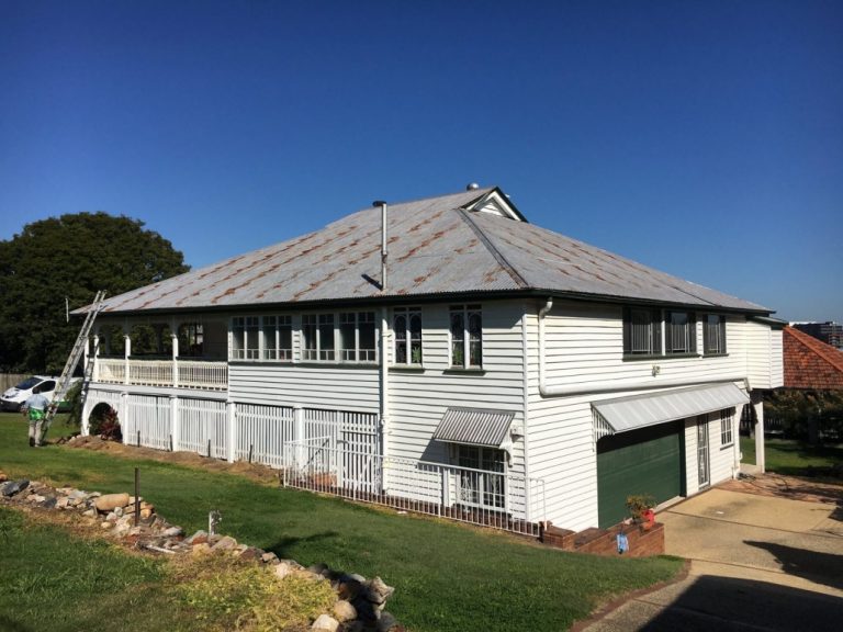 Tin to Colorbond roof replacement in Yerongpilly Brisbane before photo