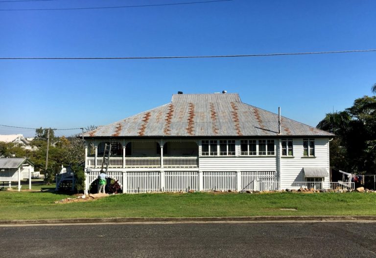 Tin to Colorbond roof replacement in Yerongpilly Brisbane before photo