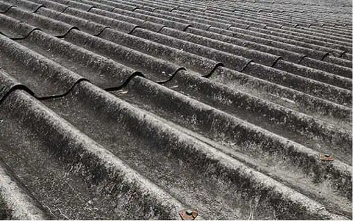 Asbestos roof