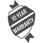 10 year warranty icon